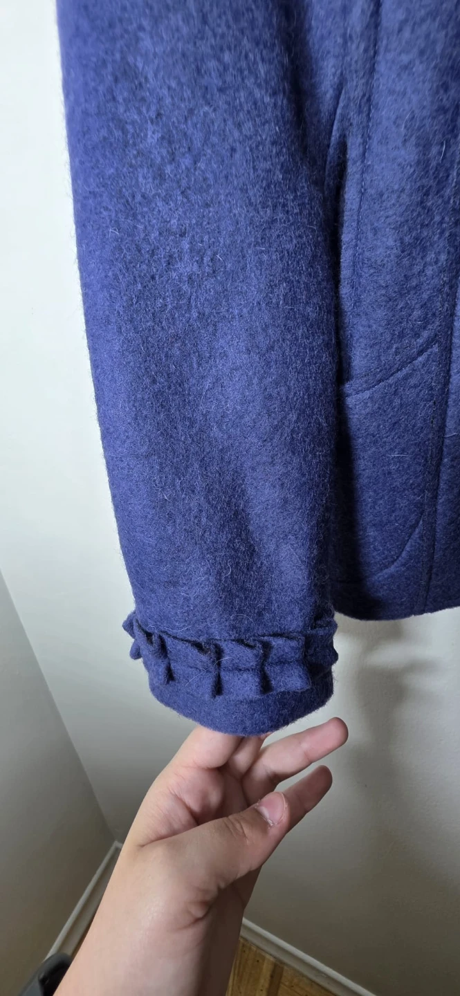 Vivian Shu French Blue Wool Blend Jacket - photo 5