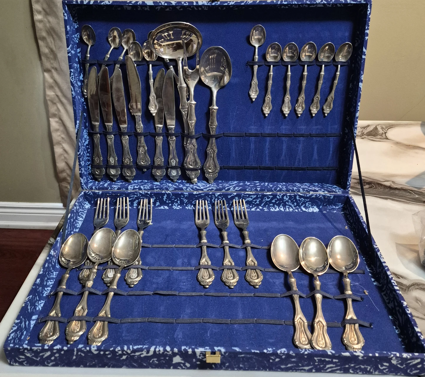 Silver Plated Cutlery Set with Case