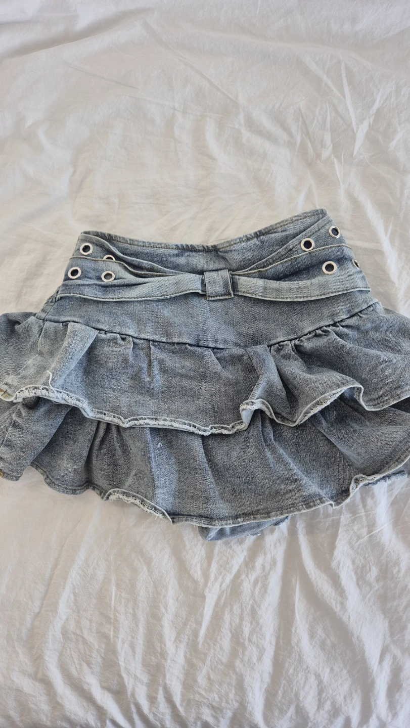 Denim Y2k Ruffle Skirt - photo 3