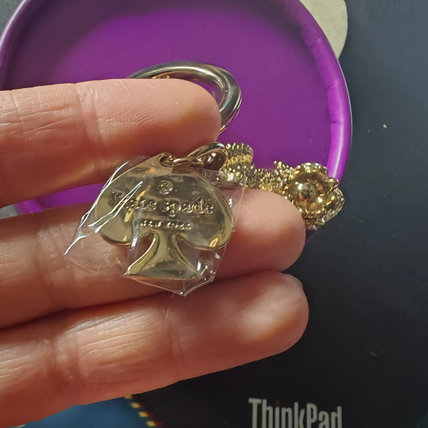 Kate Spade Kiss a Prince Frog Key Chain - photo 3