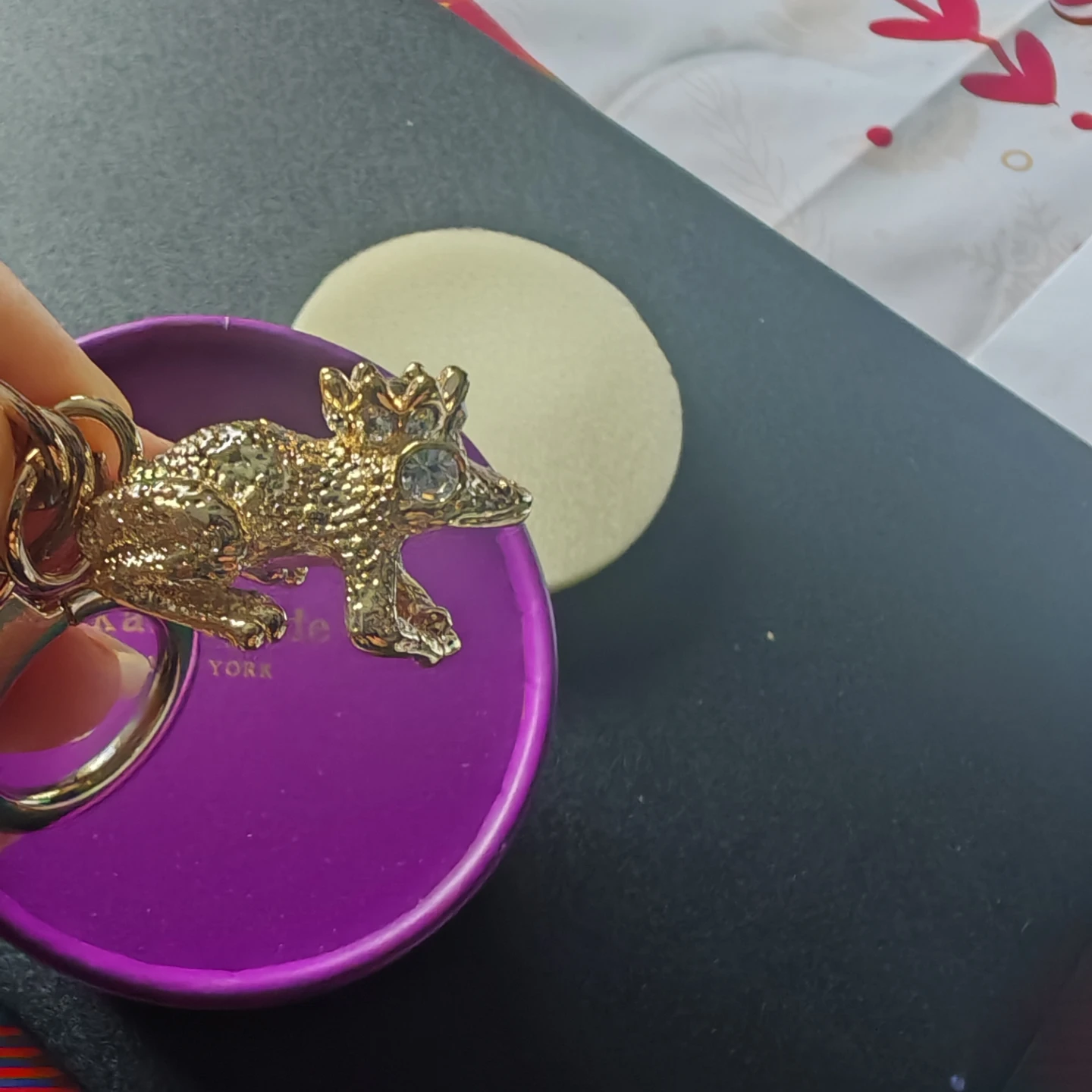 Kate Spade Kiss a Prince Frog Key Chain - photo 4