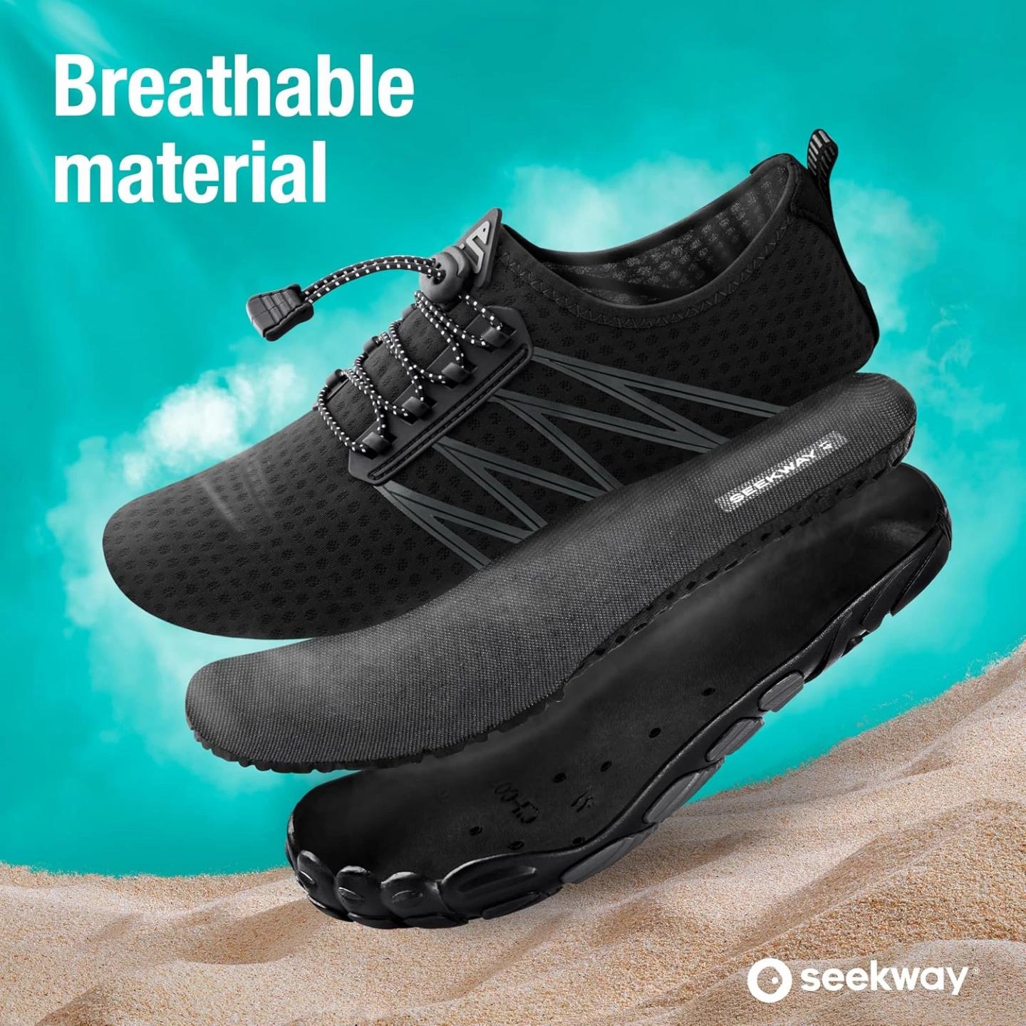 Seekway Water Shoes - Black- Brand new  Size 39 - photo 4