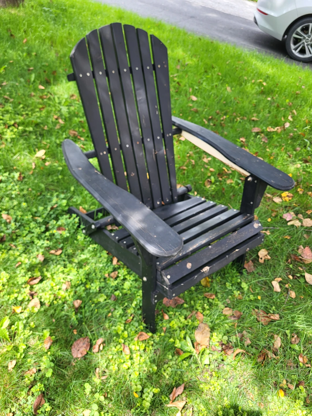 Black Adirondack Chair