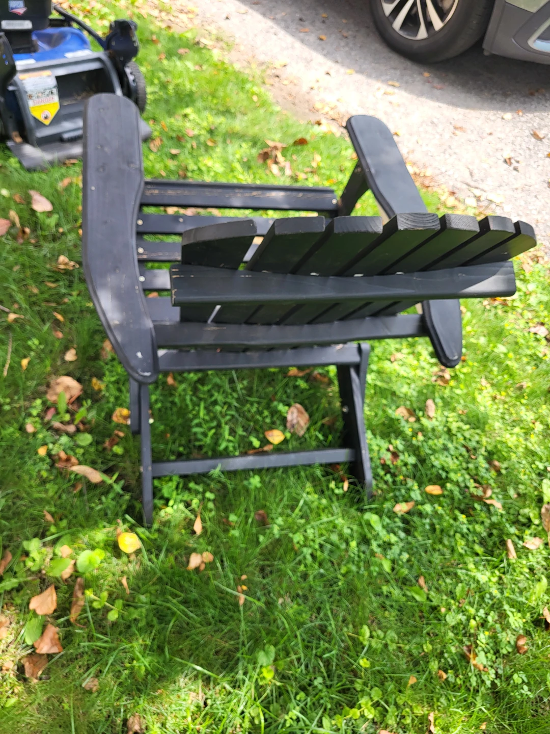 Black Adirondack Chair - photo 3