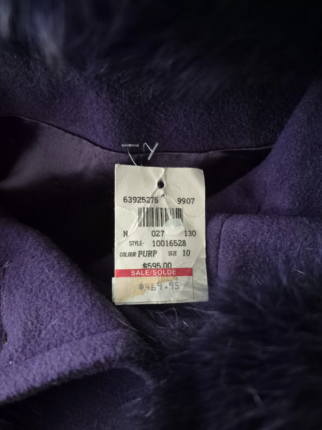 Vintage Liptons Purple Wool & Cashmere Long Coat - photo 5
