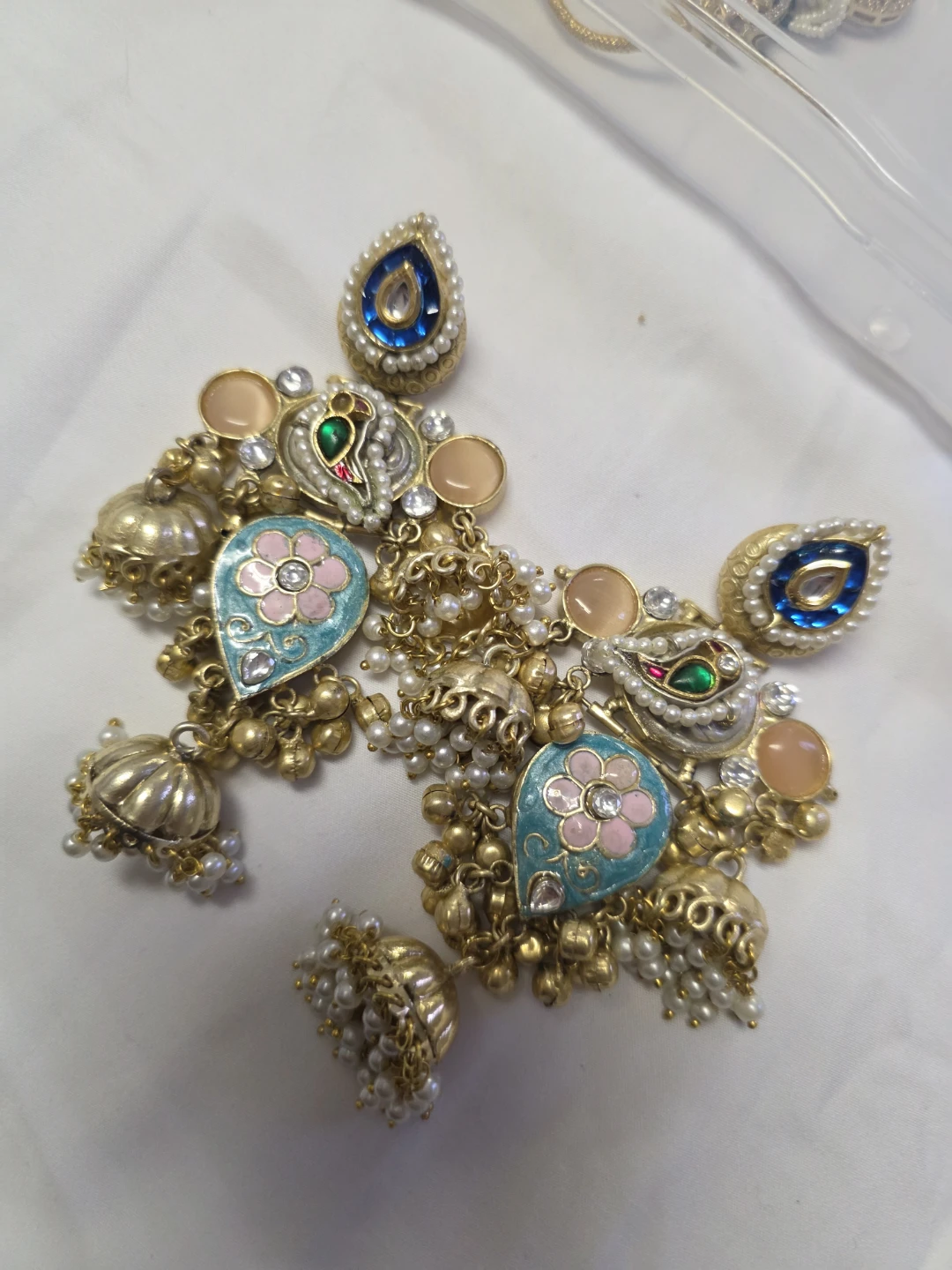 Handpainted Indian Kashmiri Earrings
