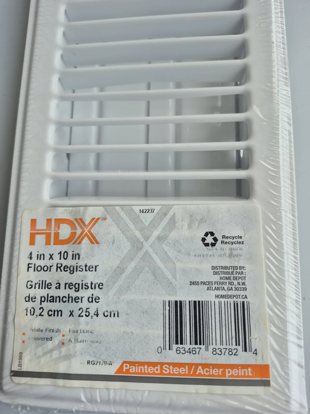 HDX 4 x 10 inch Floor Register - photo 2