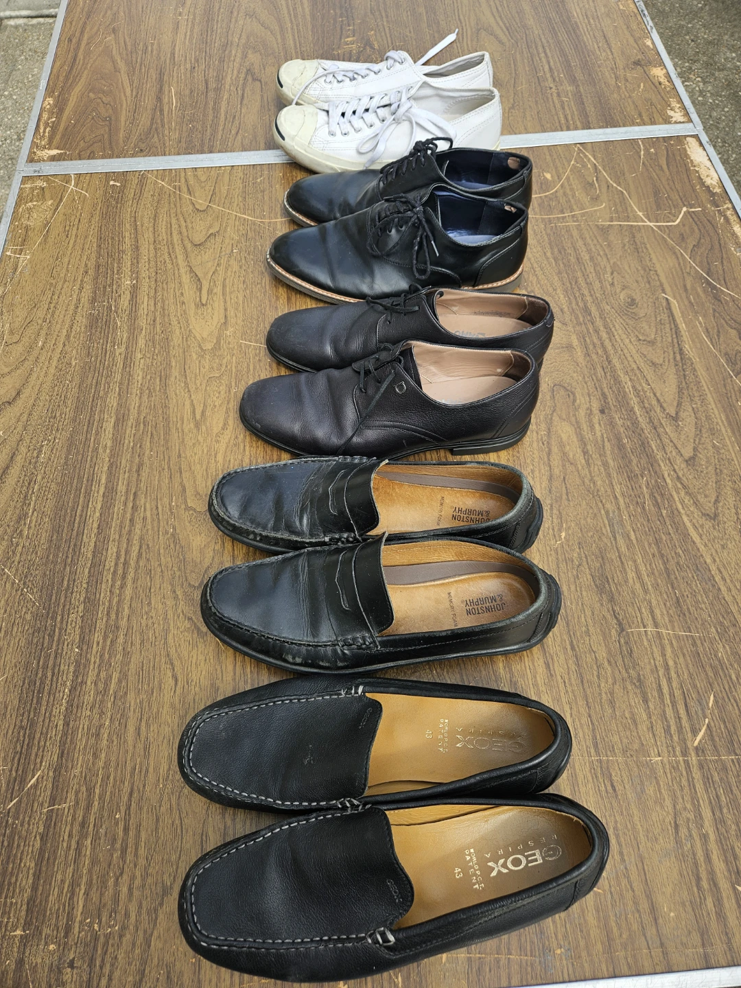 5 mens brand name leather shoes size 9 and 9.5 - photo 4