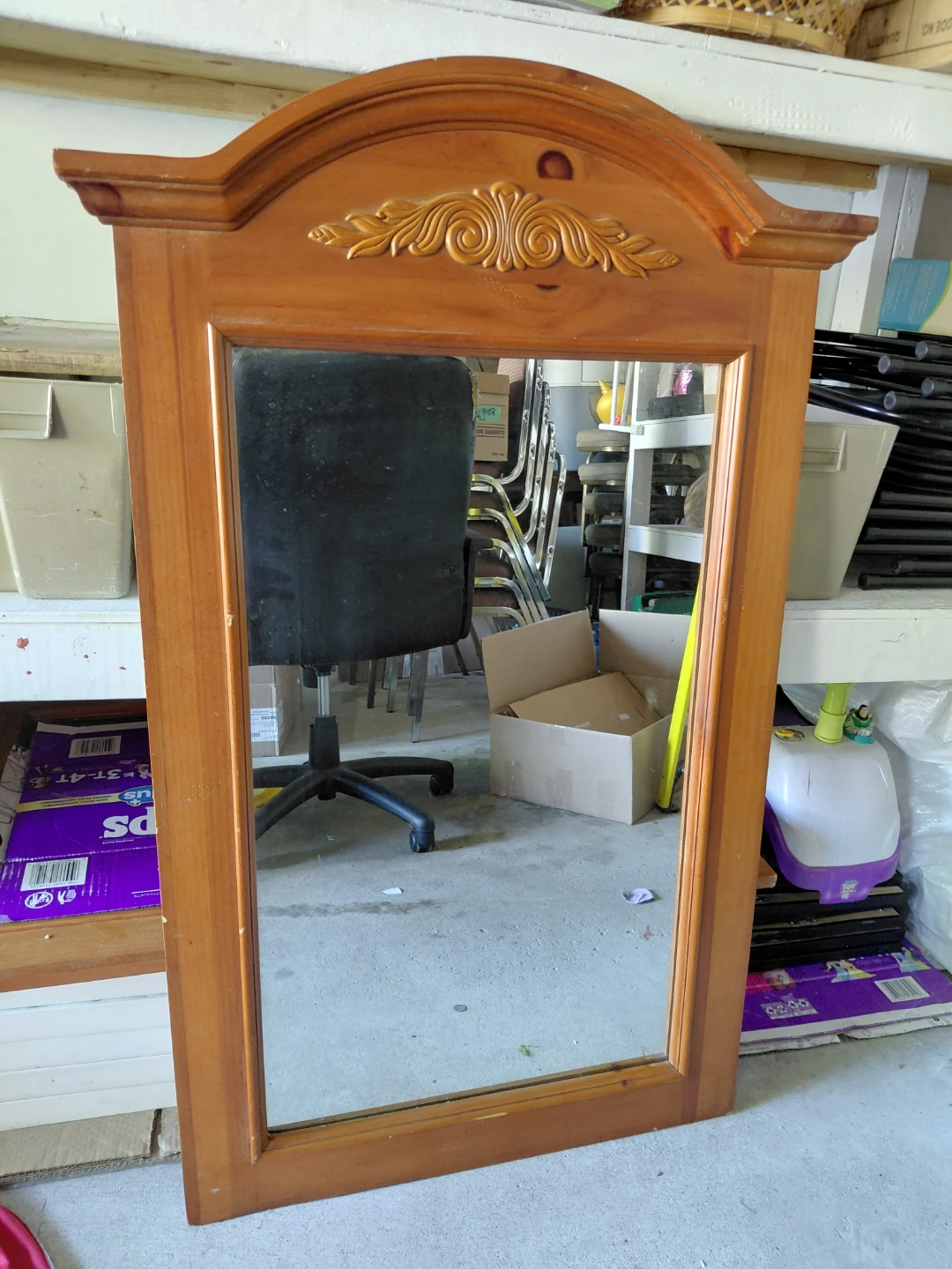 Wooden Framed Mirror