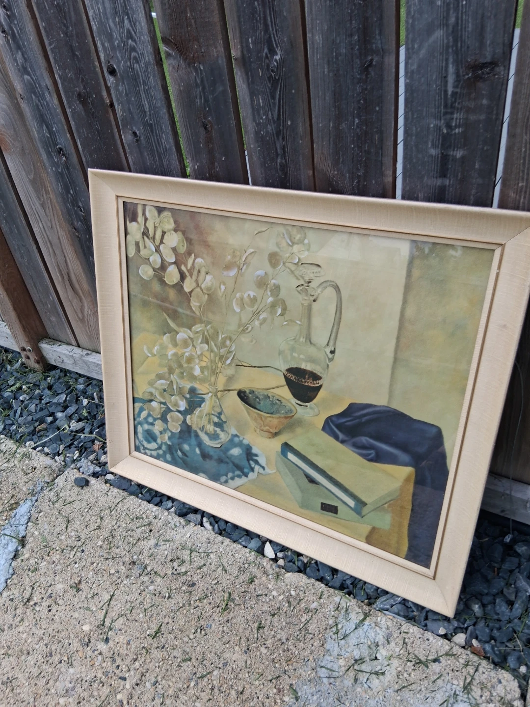 Framed Still Life Painting 34.5"w x 29.5"h