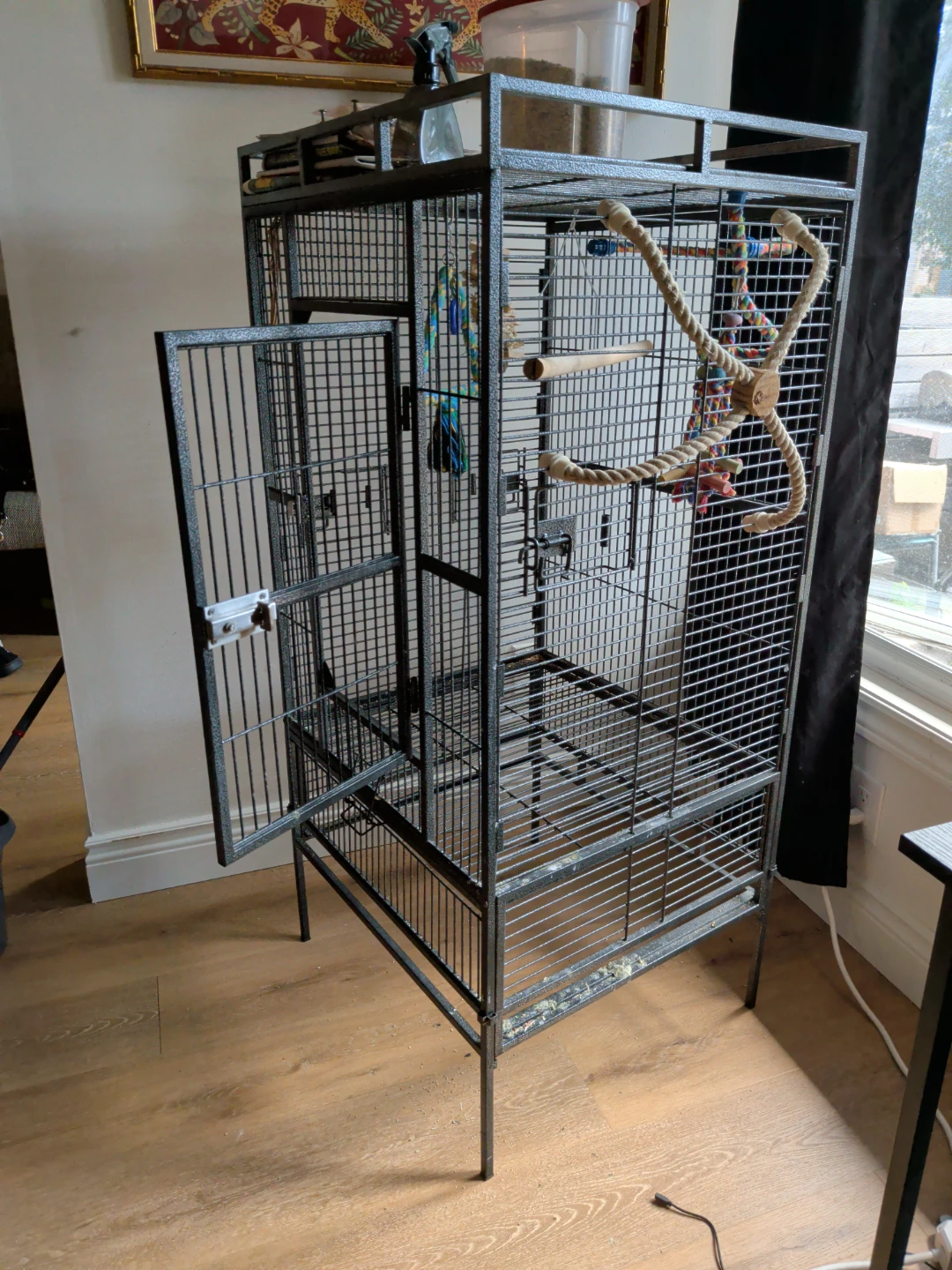 Large Bird Cage with Toys - photo 3