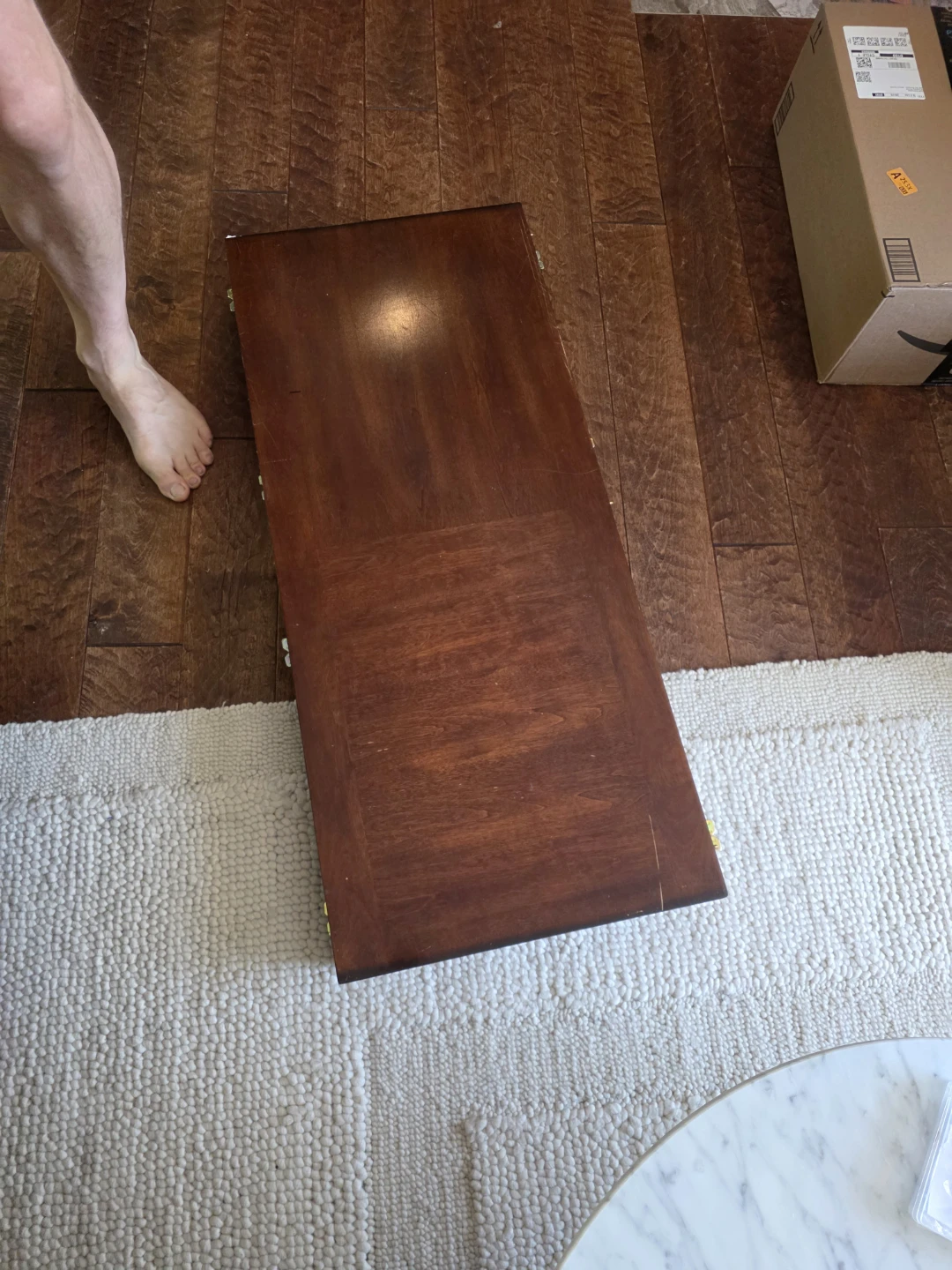 Solid Wooden Dining Table with Extension - photo 3