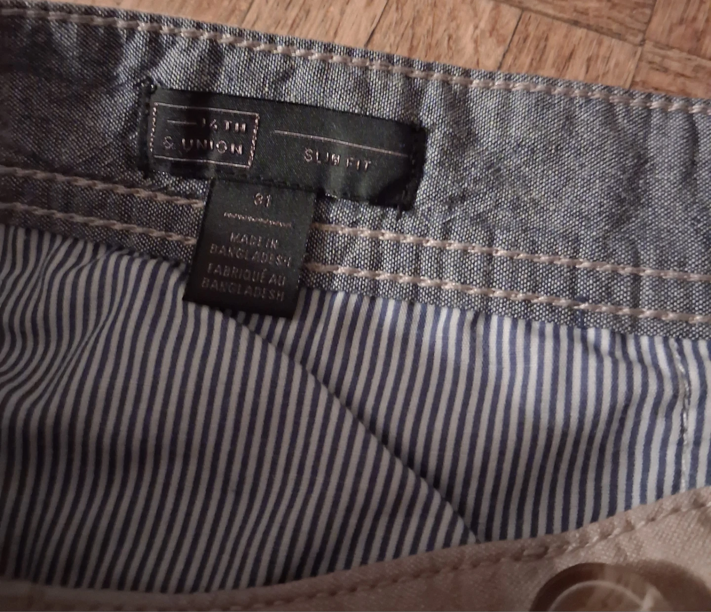 14th & UNION Slim Fit Chino Shorts Size 31 - photo 3