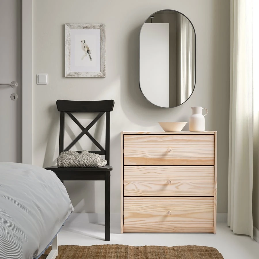 IKEA RAST solid wood 3 drawer dresser chest (pine) - photo 2