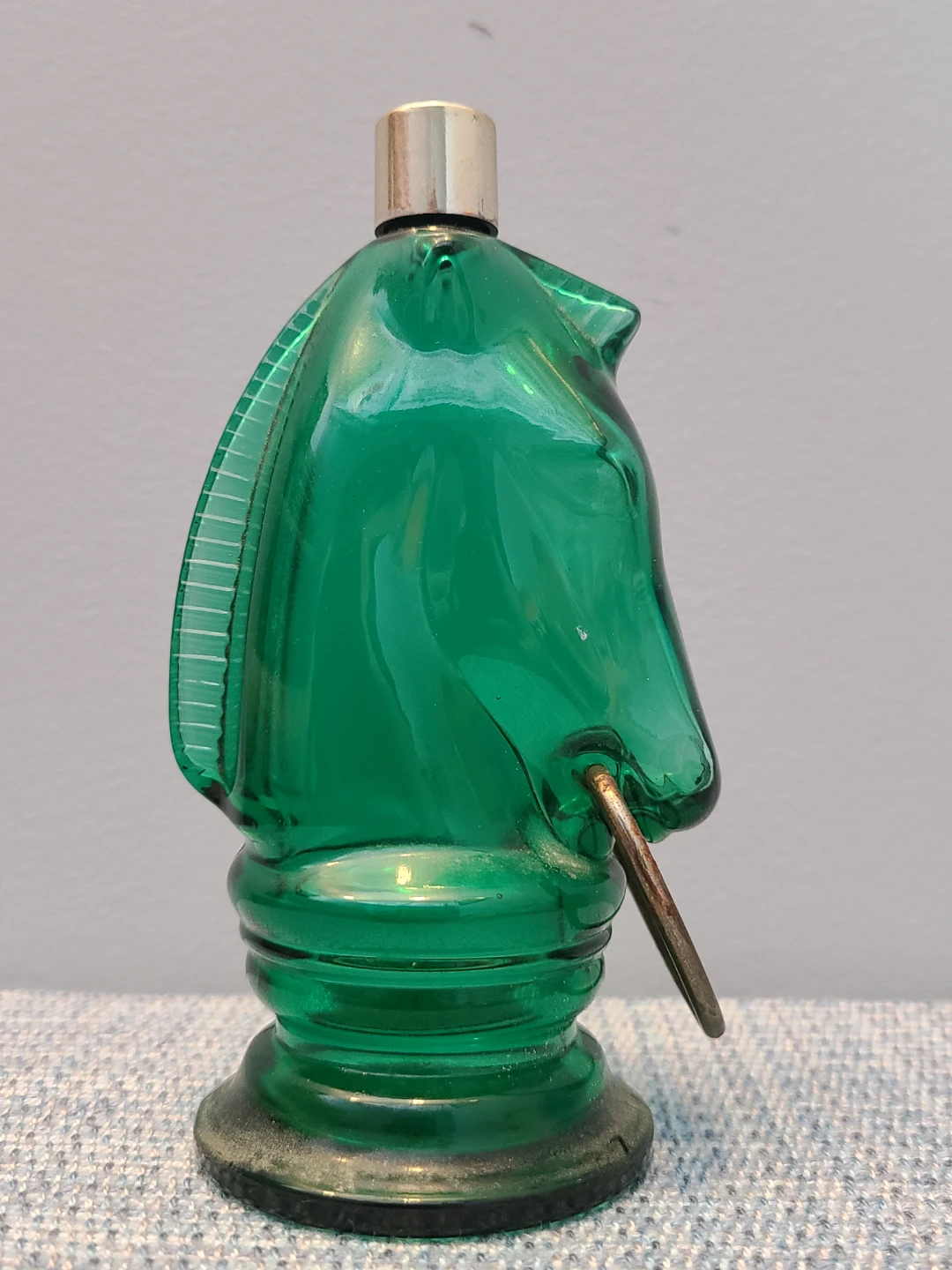 Vintage Avon Green Glass Horse Head - photo 2