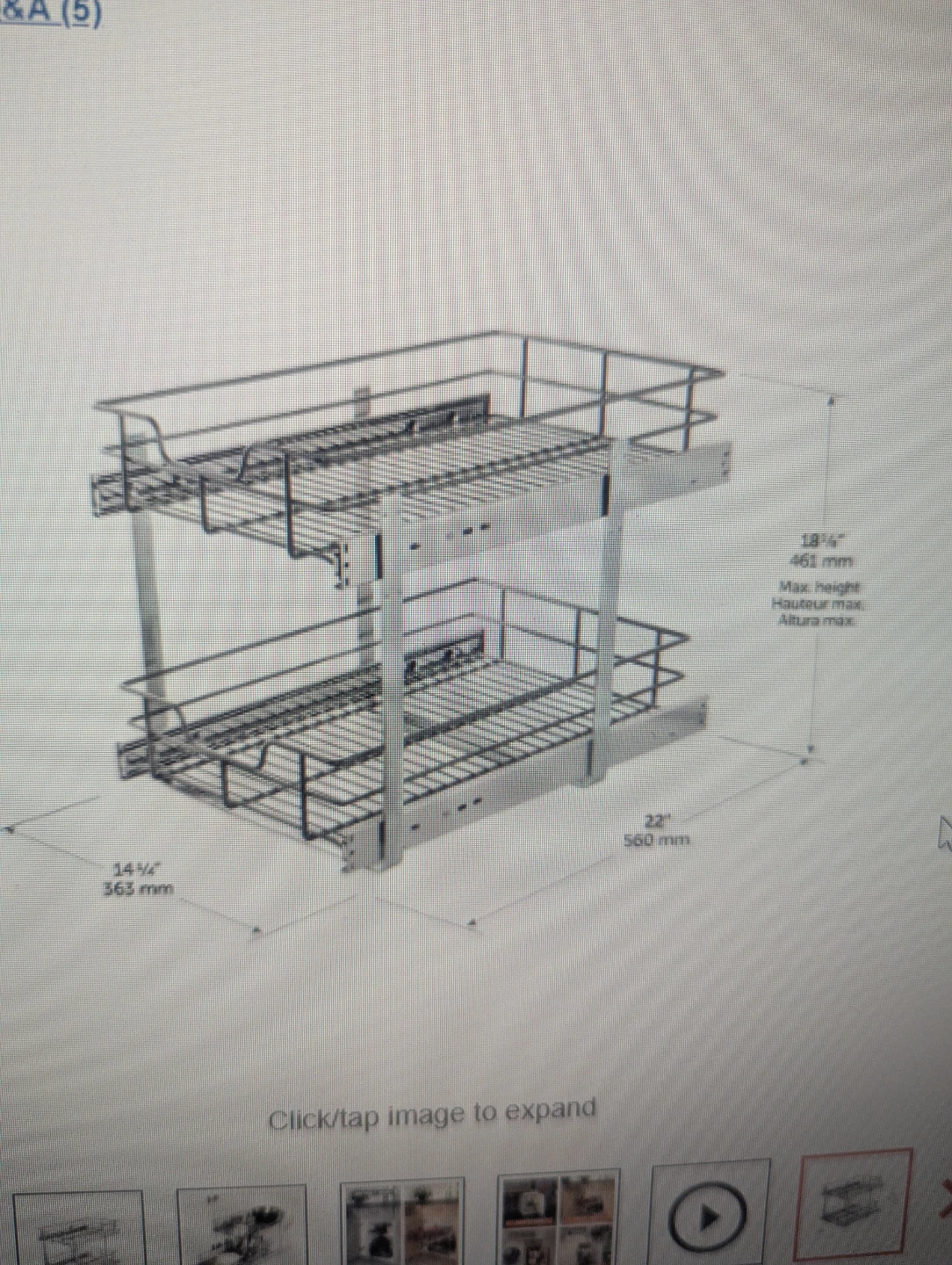 Richeleu 2-Tier Pull-Out Cabinet Organizer