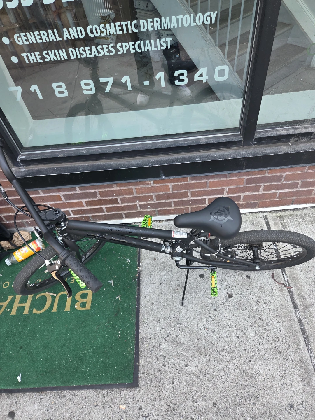 Black BMX Bike with Green Accents - photo 3