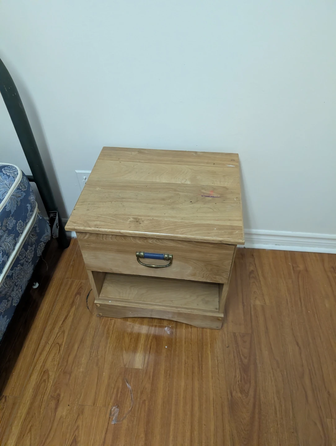 Wooden Nightstand with Drawer and Shelf $20 each