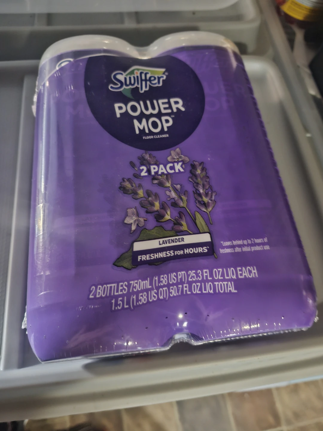 Swiffer Power Mop Floor Cleaner - Lavender Scent - 2 Pack