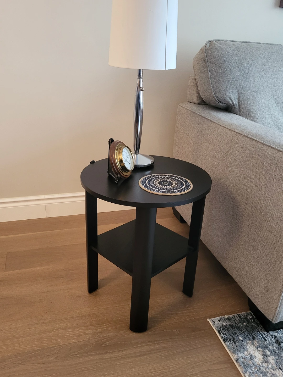 Solid wood black side tables - set of 2 - photo 5