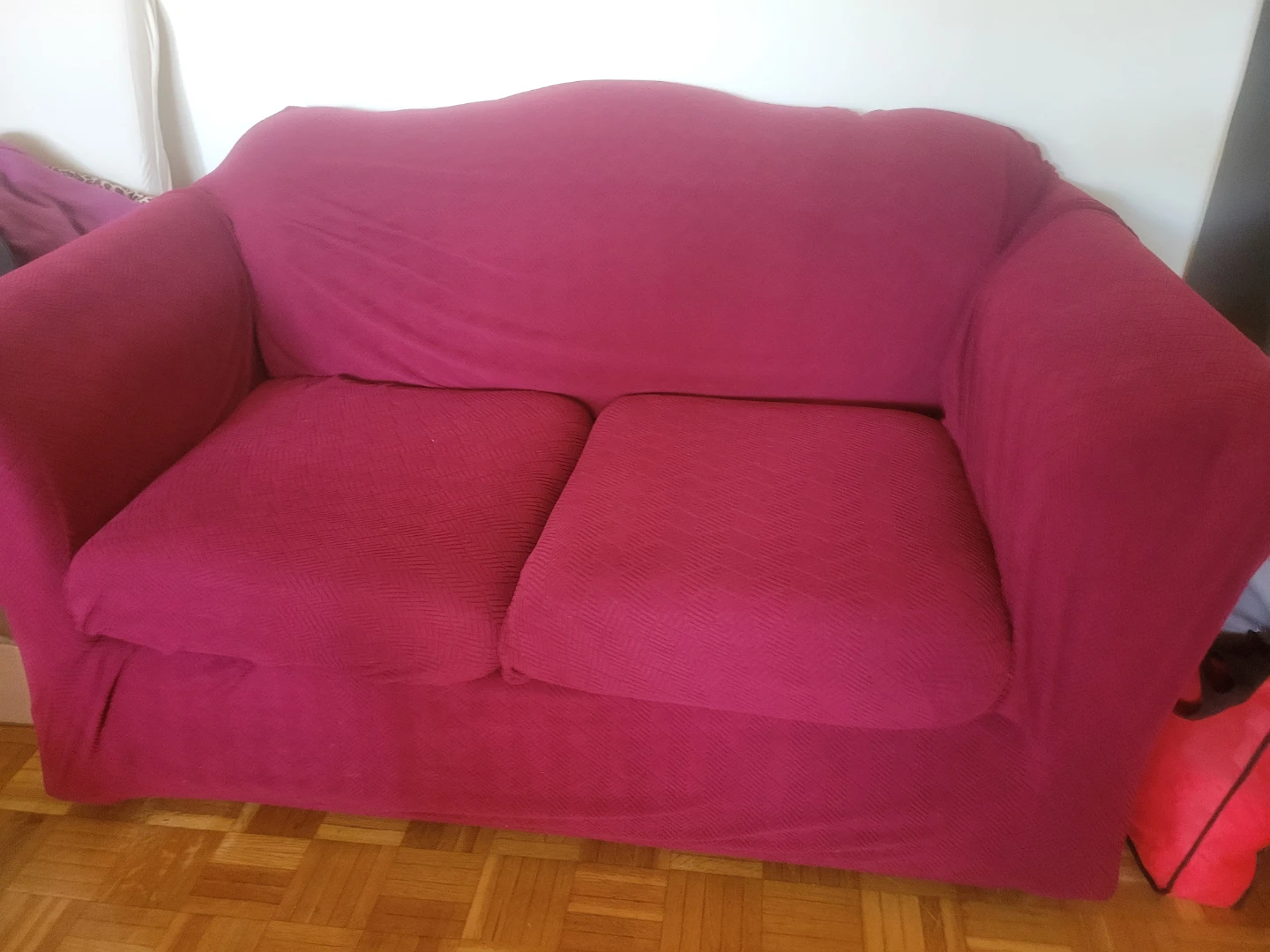 Loveseat and Sofa Cover - color burgundy - photo 5