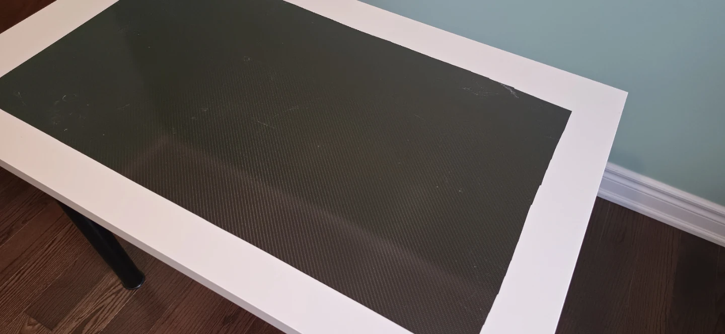 White and Carbon Fibre Accent Table - photo 2