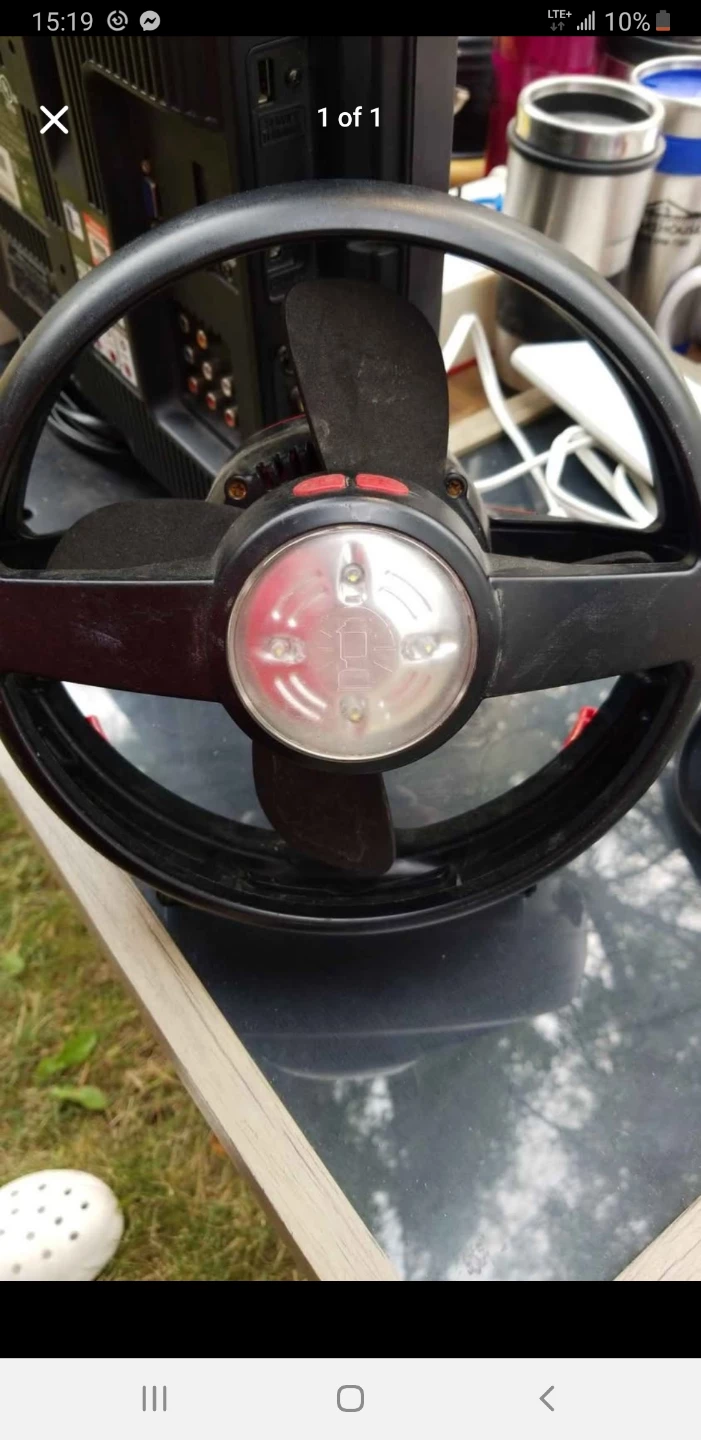 The Coleman CPX 6 Lighted Tent Fan