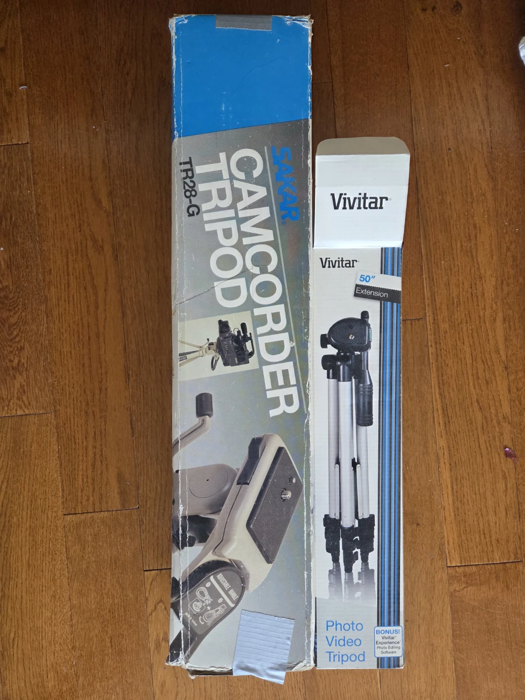 Sakar TR28-G Camcorder Tripod & Vivitar Photo Video Tripod