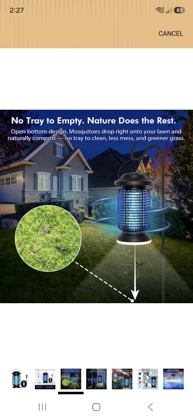 New Bug Zapper Outdoor with LED Light, Mosquito Zapper Outdoor - photo 3