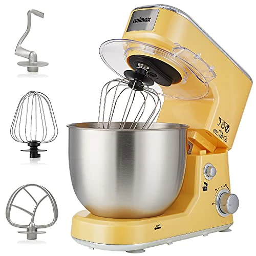 CUSIMAX Dough Mixer Tilt-Head with Stainless Steel Bowl,