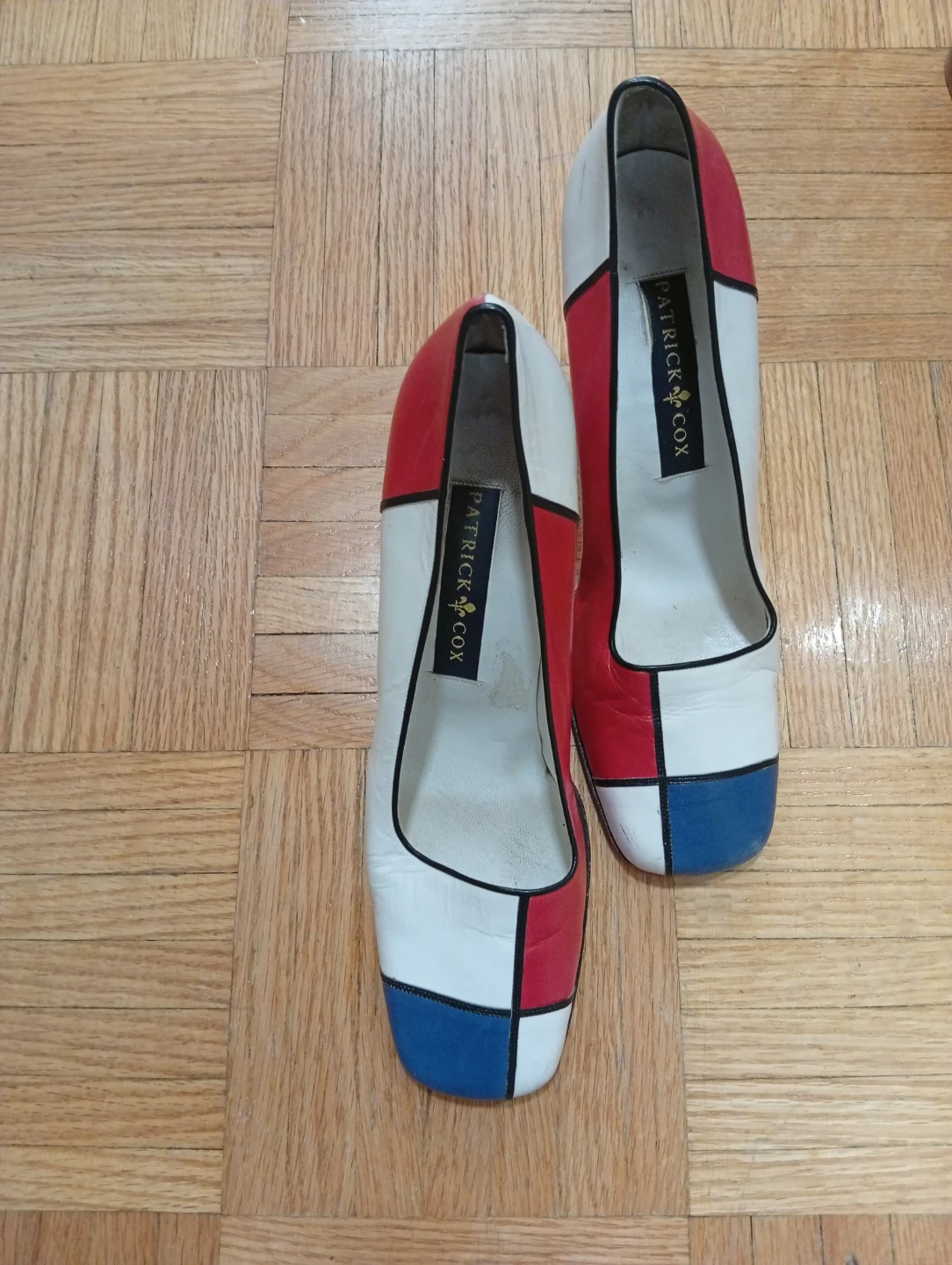 Patrick Cox Colour Block Heels, leather
