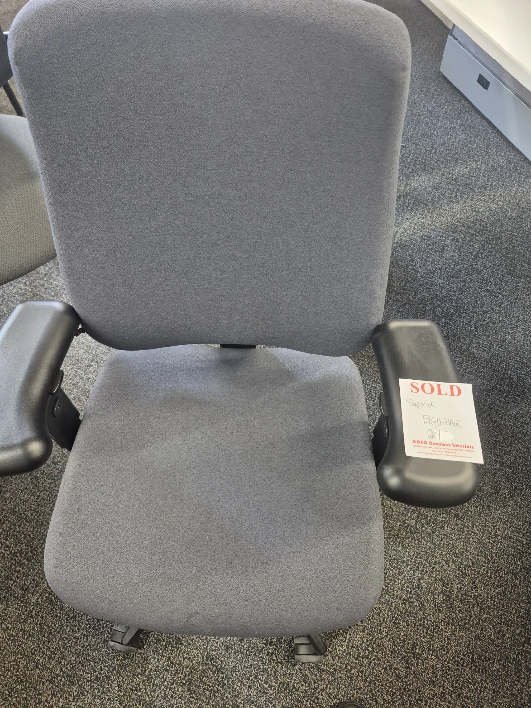 ABCO Business Interiors Superior Grey Ergo Chair