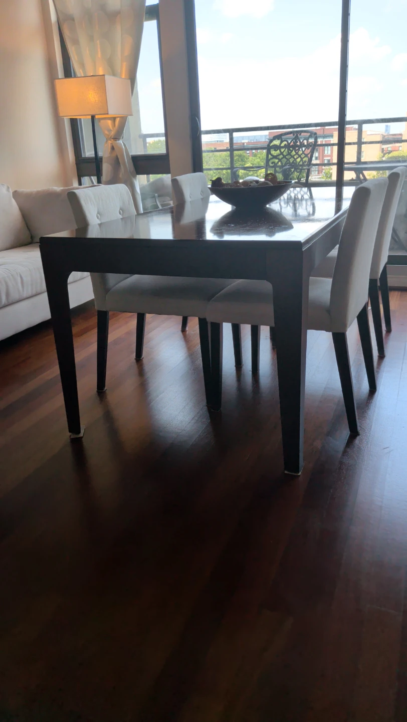 Dark wood dining table - photo 2