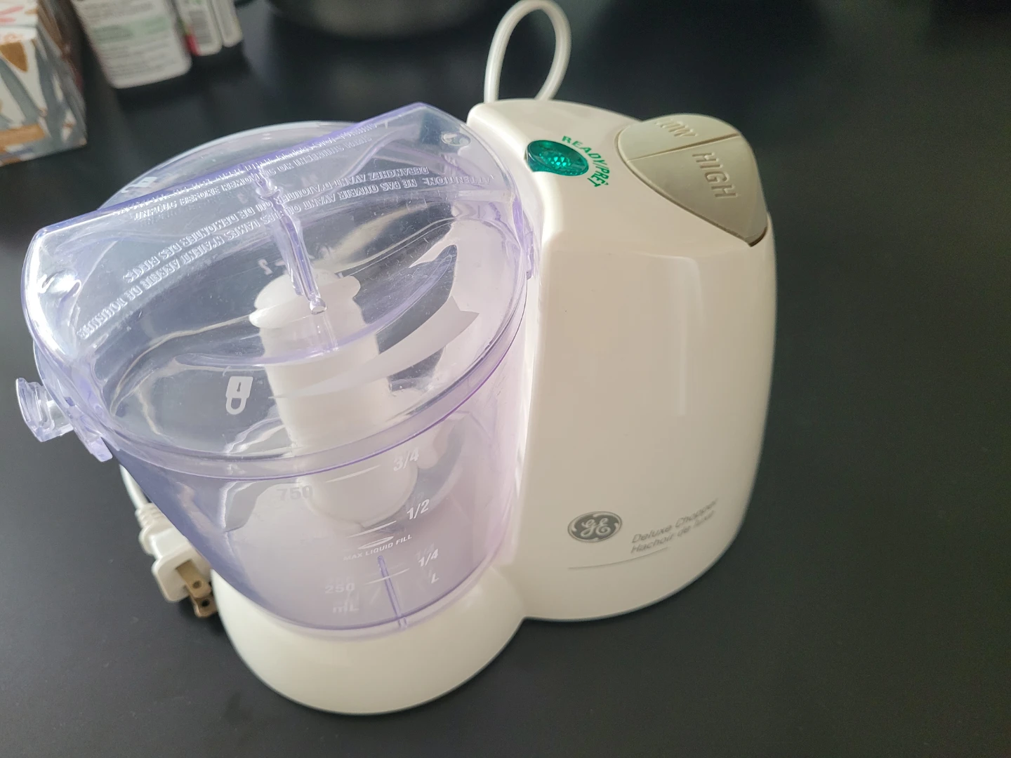 General Electric 3 cup food processor
