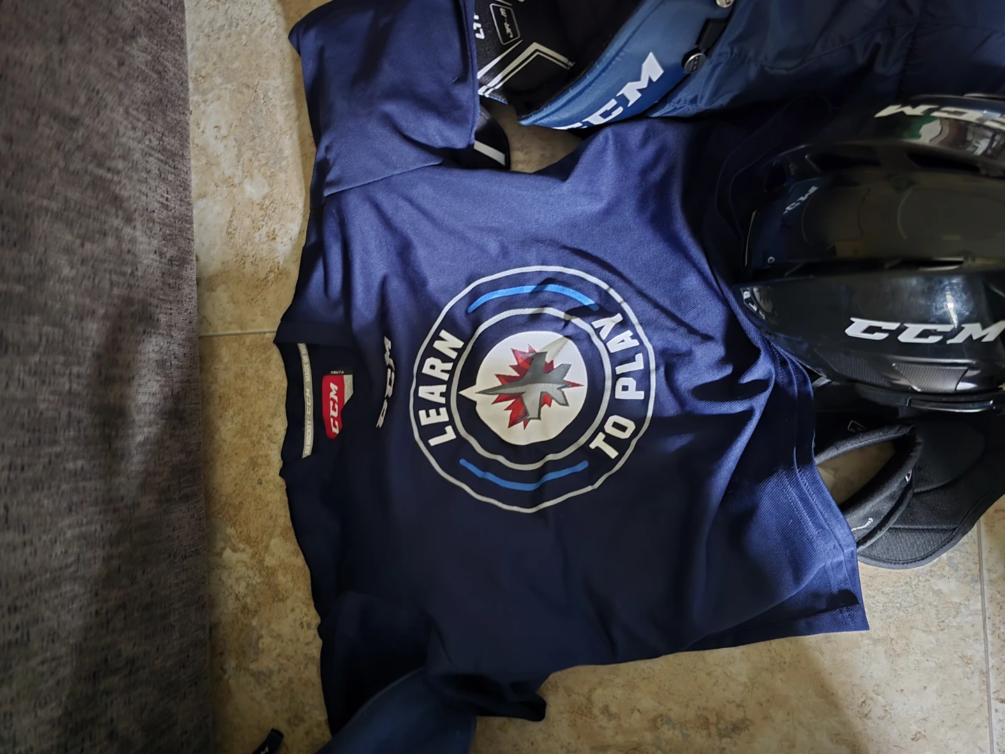 CCM Jr Boys hockey gear set (no skates) - photo 5