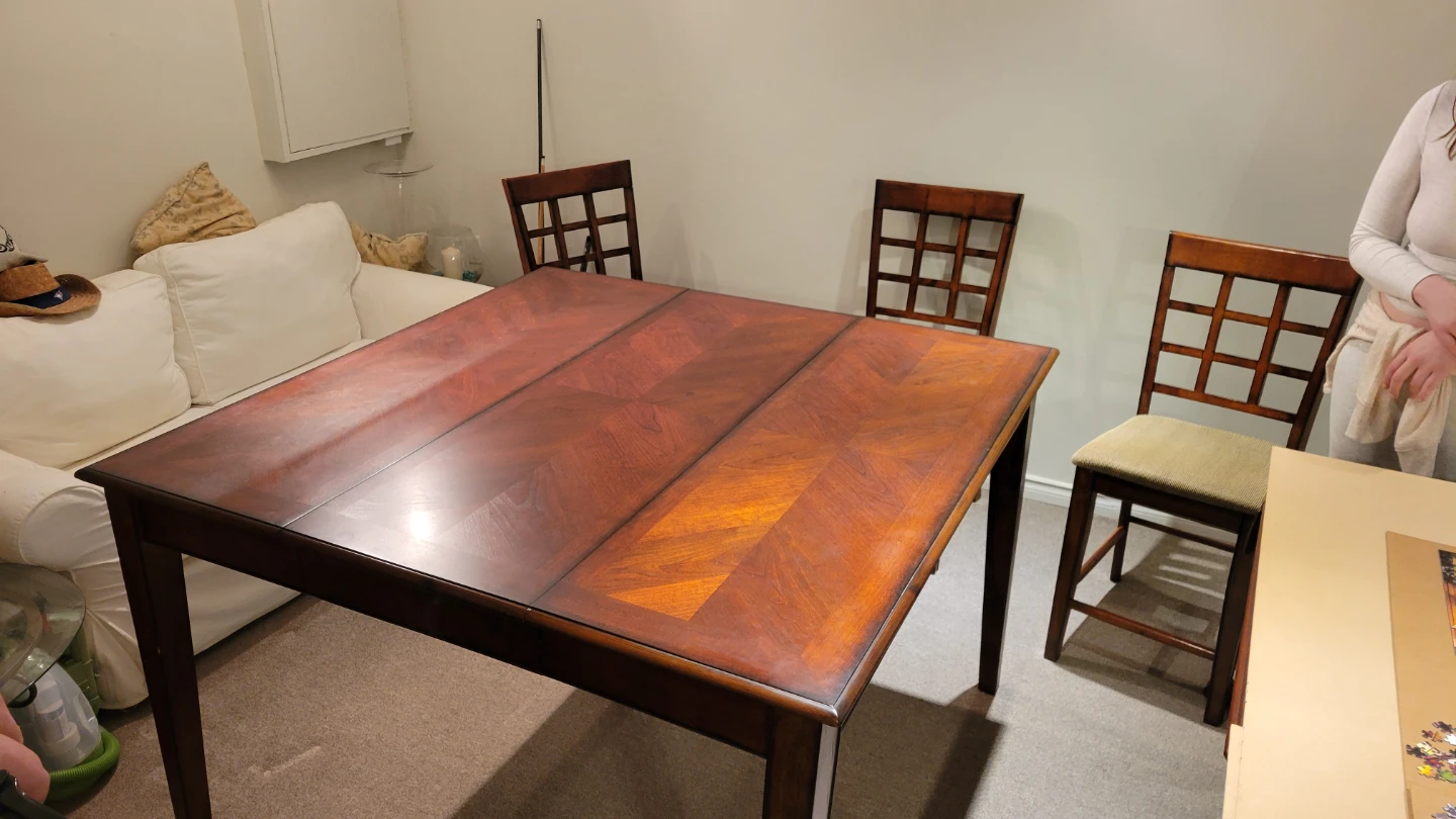 Wooden Dining Table Set with 4 Chairs - photo 2