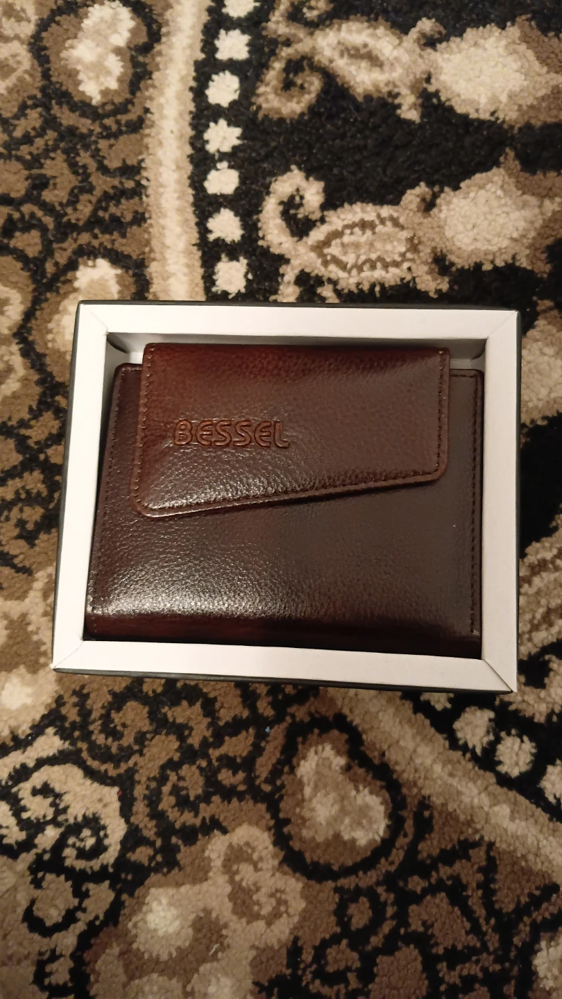 Bessel Genuine Pure Premuim Leather Tri-Fold Wallet - photo 2