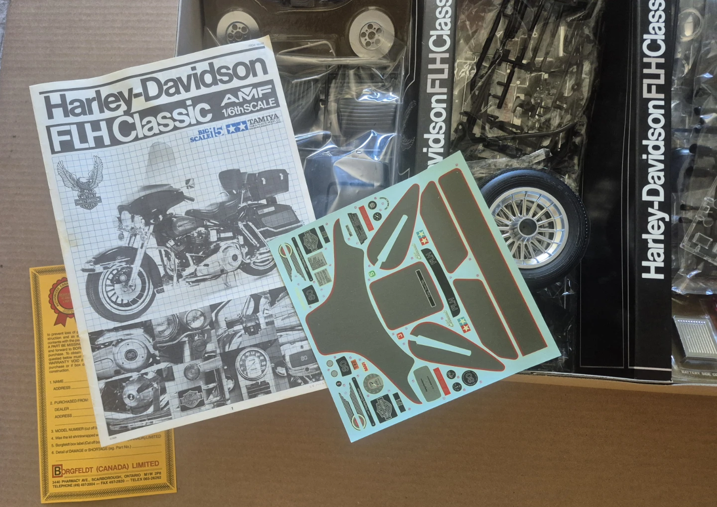 Tamiya Harley-Davidson FLH Classic Black Flash  Model Kit - photo 5
