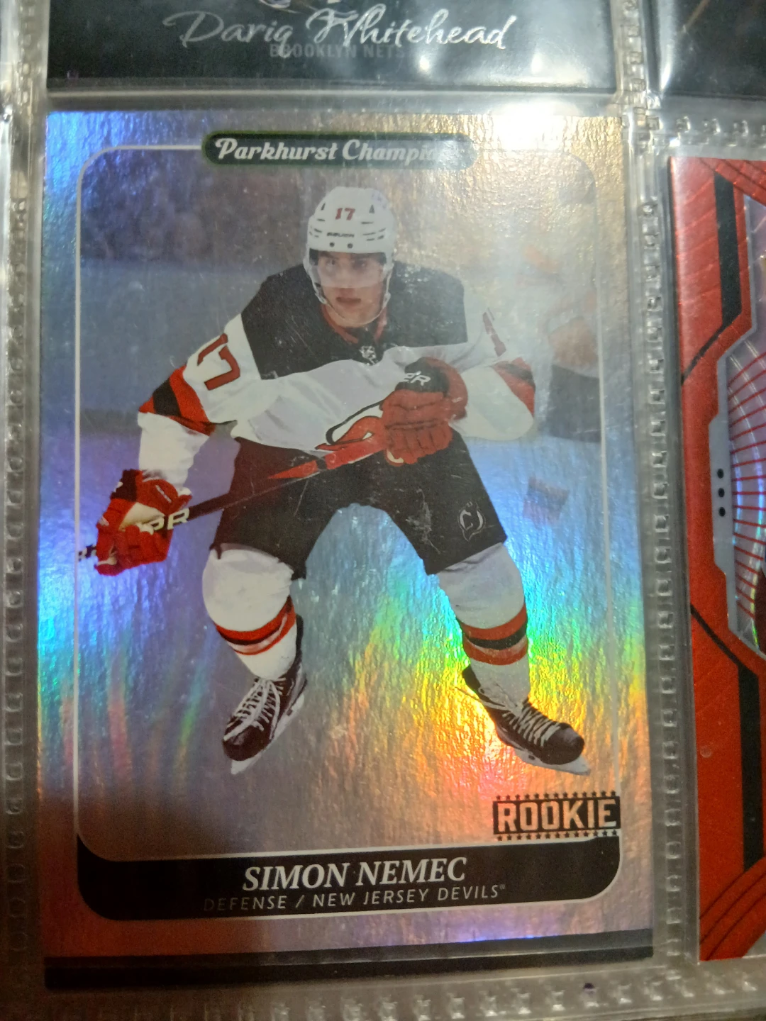 Parkhurst Champion Simon Nemec Rookie Hockey Card