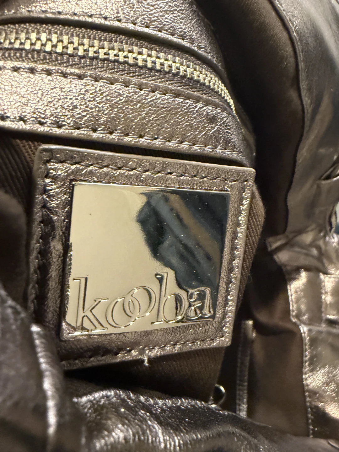 Kooba "Elisha" Shoulder Bag - Metallic Bronze Pewter - photo 2