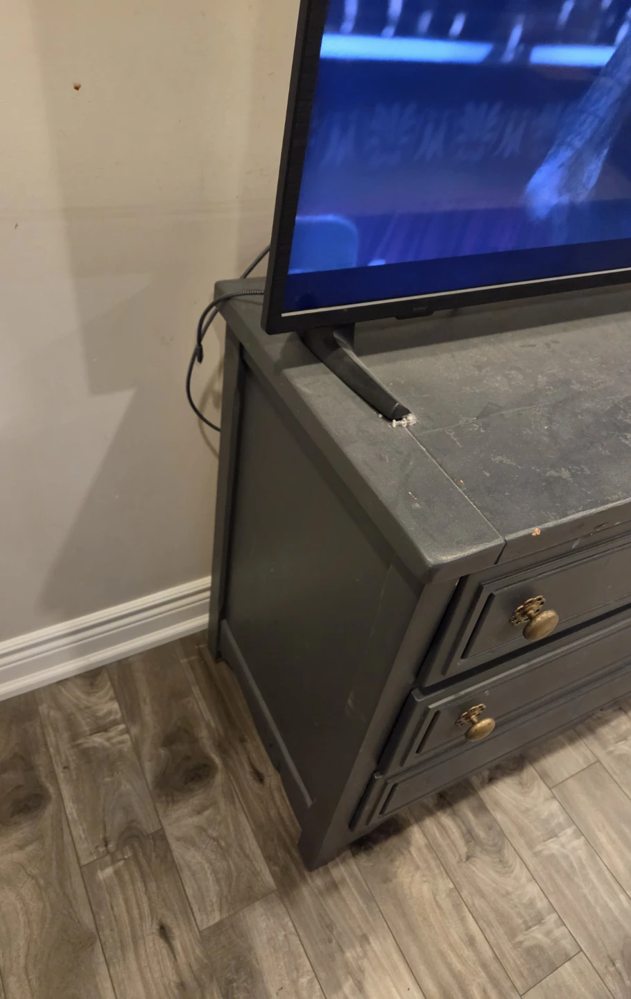 Grey Dresser with Cabinet - photo 2