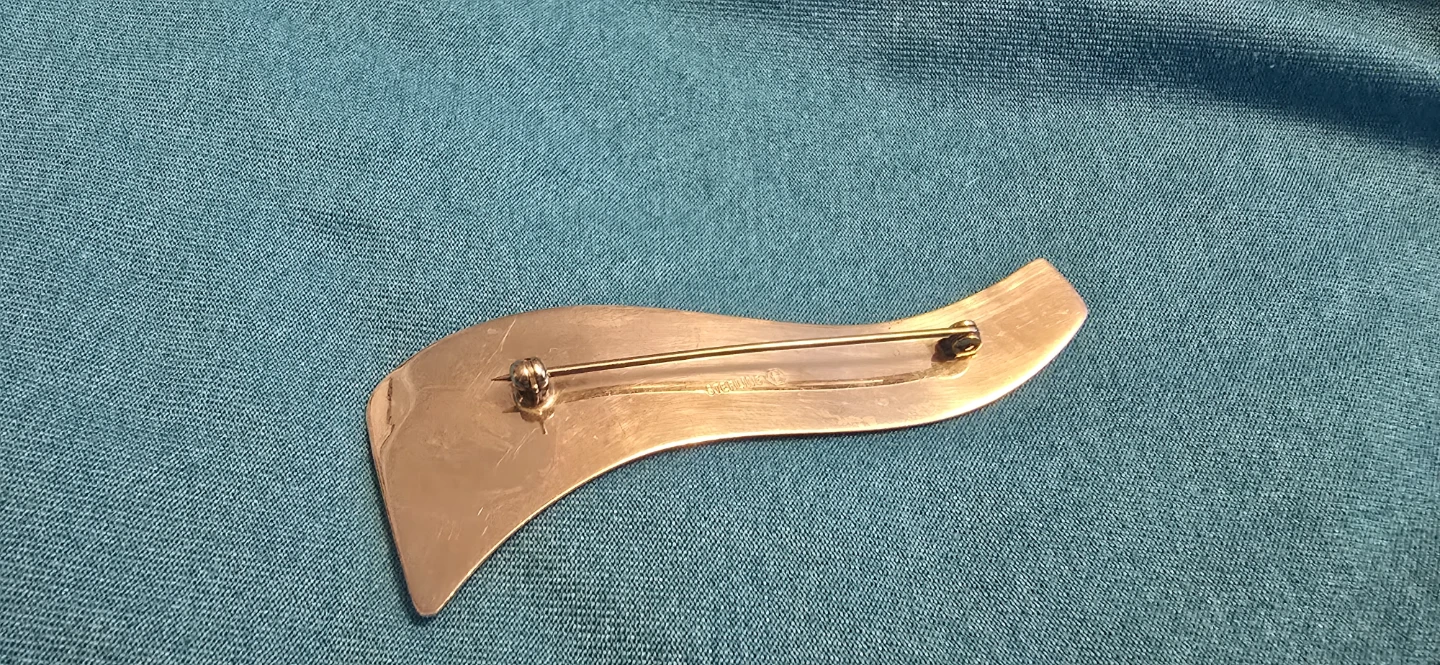 Sterling Silver Wave Brooch - photo 4