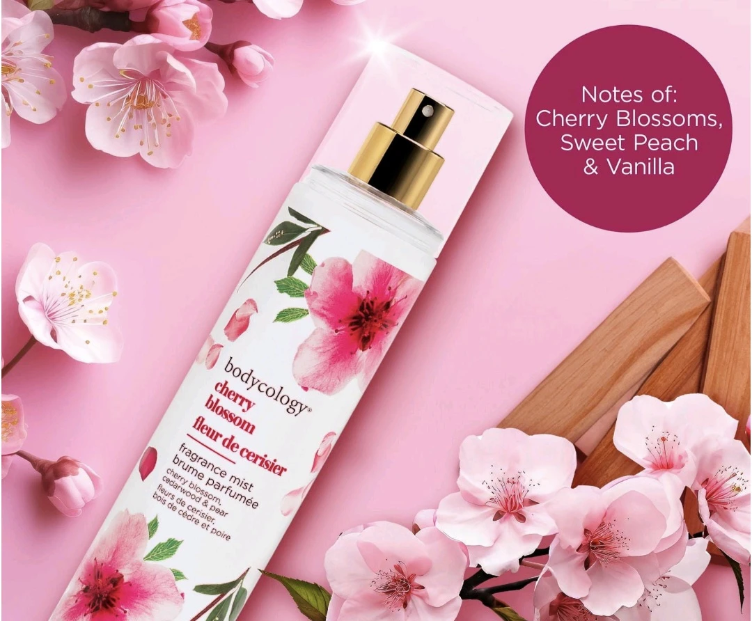 Bodycology Cherry Blossom Fragrance Mist & Body Wash Set