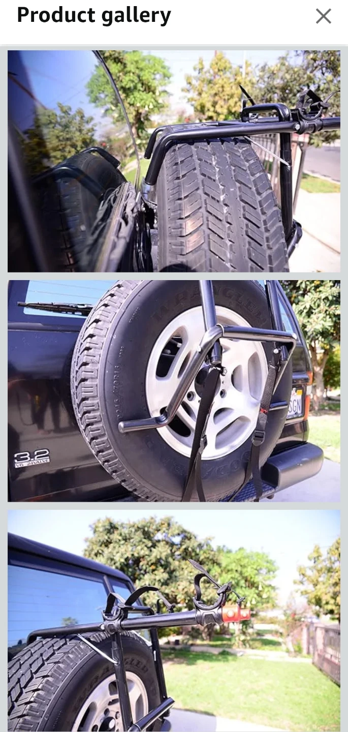 Allen Sports Deluxe 2-Bike Spare Tire Rack - photo 4