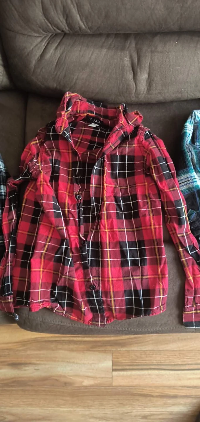 Bundle of 3 Plaid Flannel Shirts - Boys Size S - photo 4