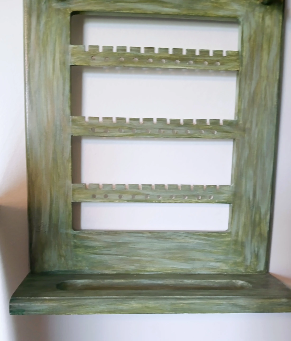 Green Wooden Jewellery Organizer Stand - photo 3