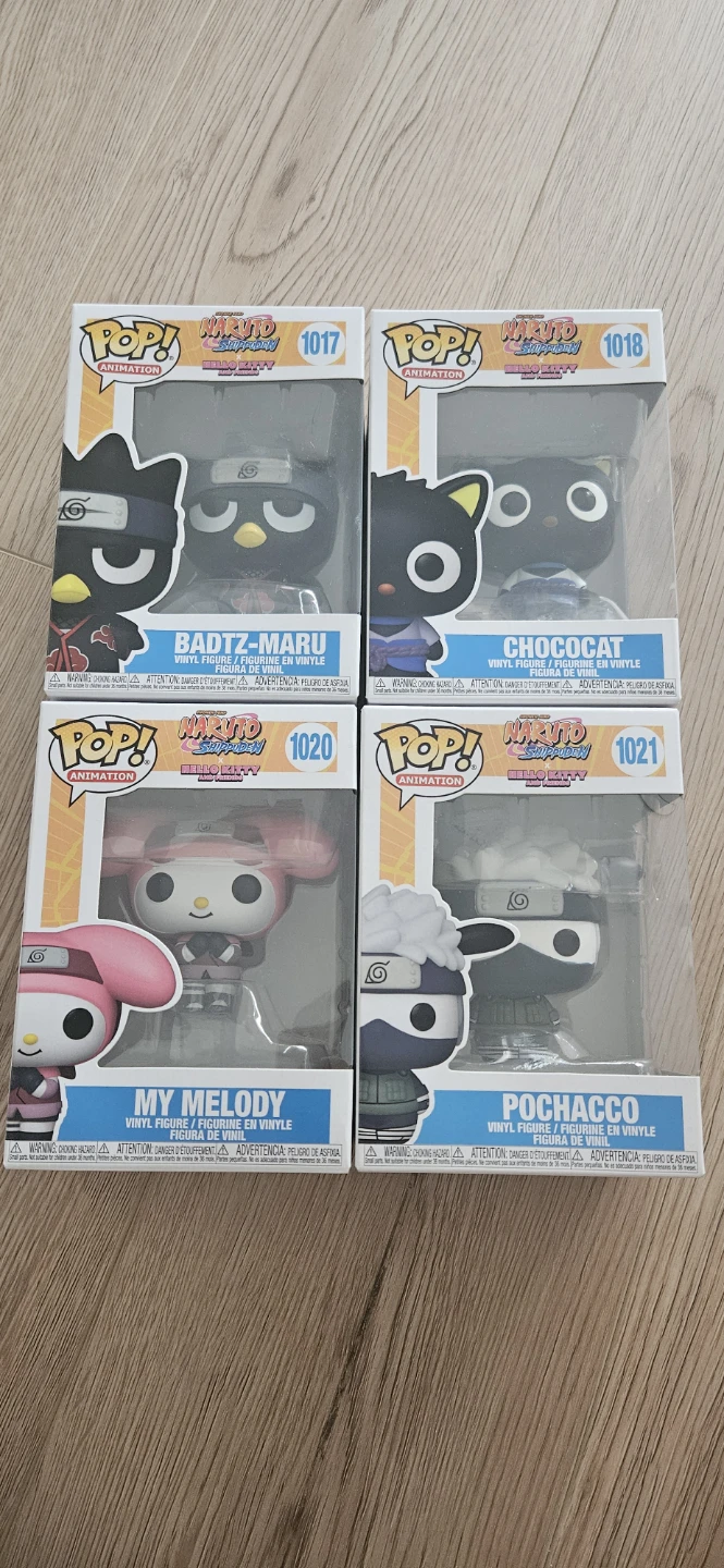Funko Pop! Naruto x  Sanrio Figures (Set of 4)
