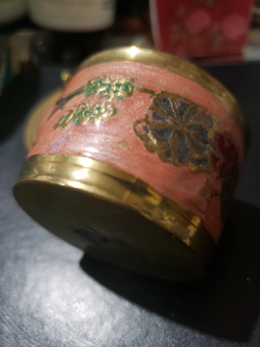 Small Vintage Brass Trinket Box - photo 2