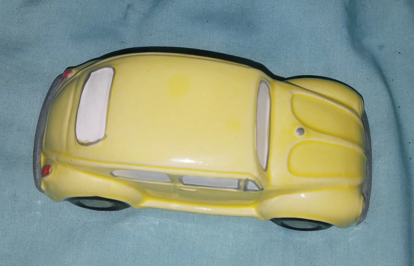Rare Vintage Antique Ceramic Volkswagon  VW Bug Lint Brushe - photo 4