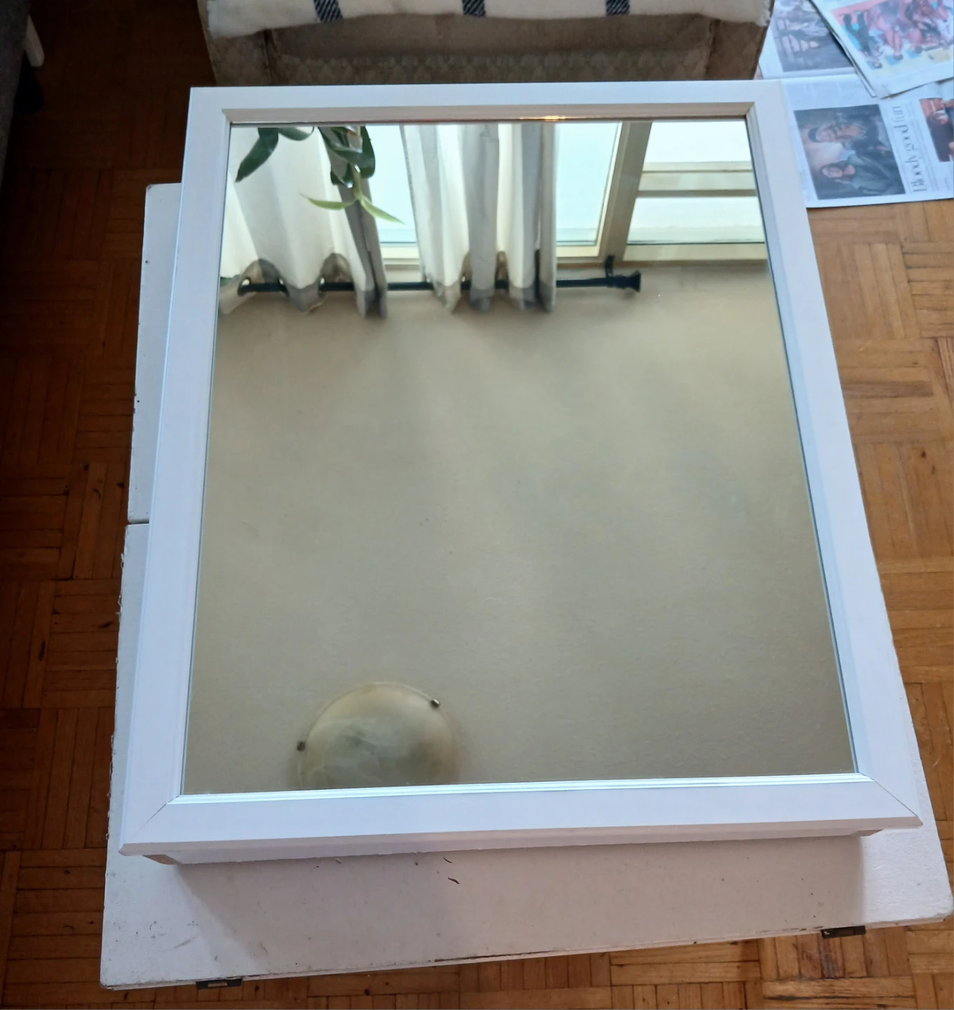White Medicine Cabinet with Mirror
